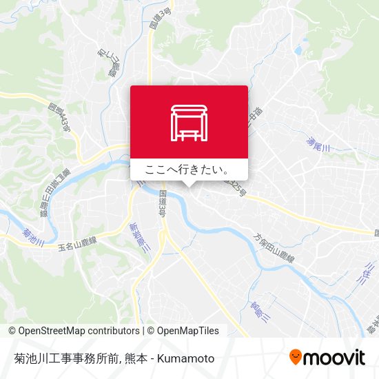 菊池川工事事務所前地図