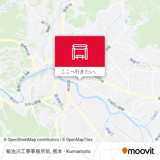 菊池川工事事務所前地図