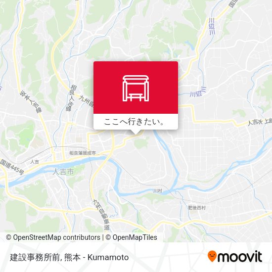 建設事務所前地図