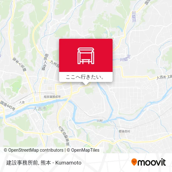 建設事務所前地図