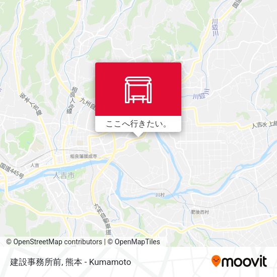 建設事務所前地図