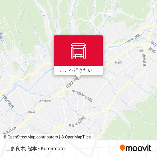 上多良木地図