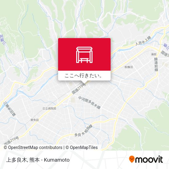 上多良木地図