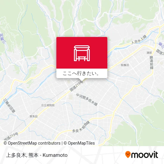 上多良木地図