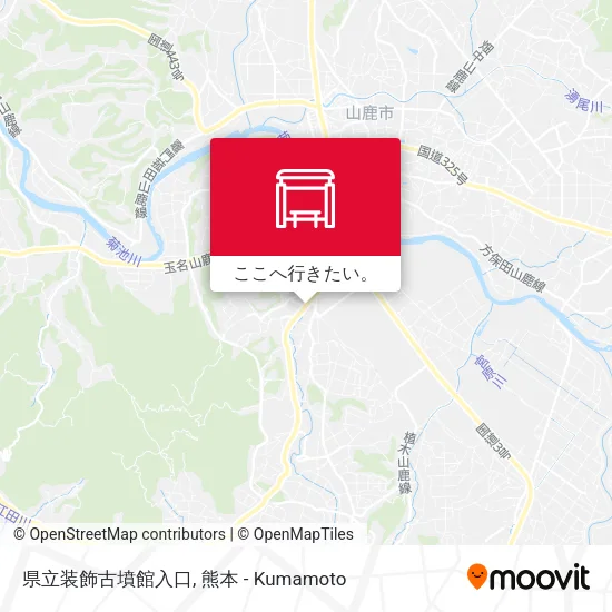 県立装飾古墳館入口地図