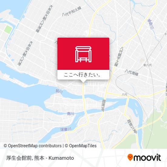 厚生会館前地図