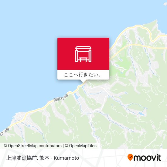 上津浦漁協前地図