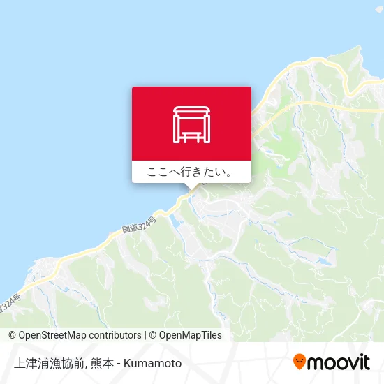 上津浦漁協前地図