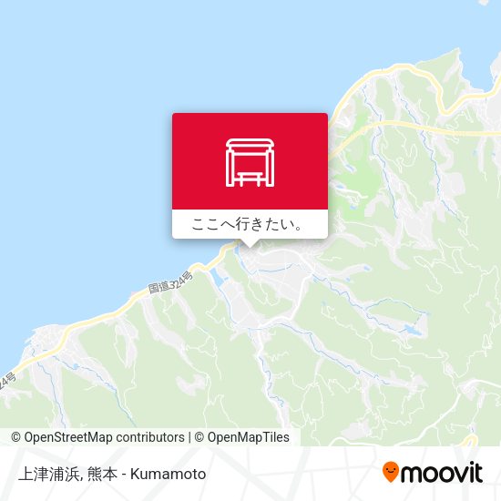 上津浦浜地図