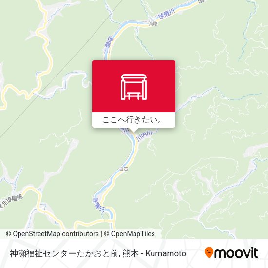 神瀬福祉センターたかおと前地図