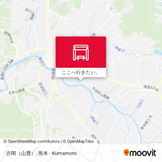 古閑（山鹿）地図