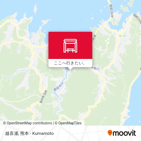 越喜瀬地図