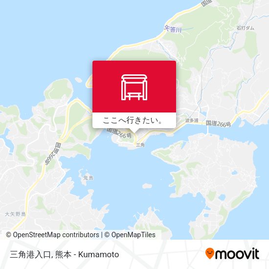 三角港入口地図
