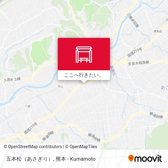 五本松（あさぎり）地図