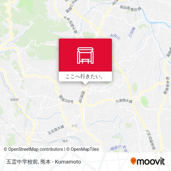 五霊中学校前地図