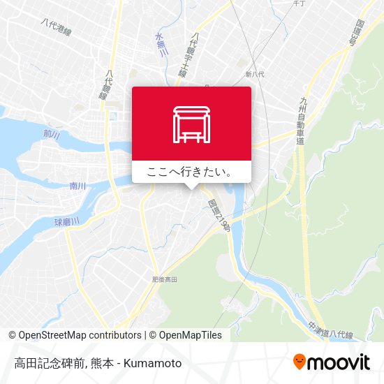 高田記念碑前地図
