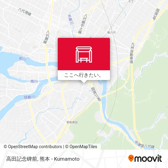 高田記念碑前地図