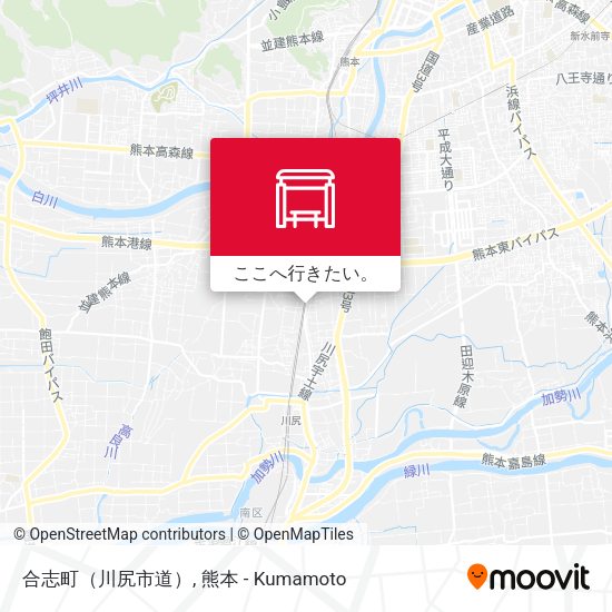 合志町（川尻市道）地図