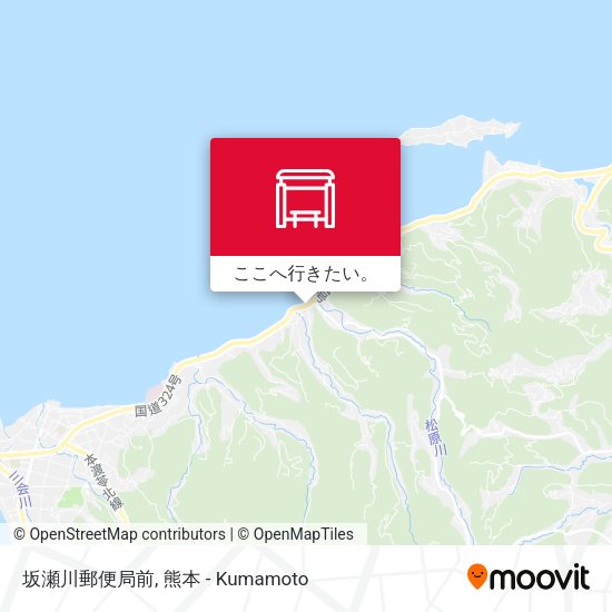 坂瀬川郵便局前地図