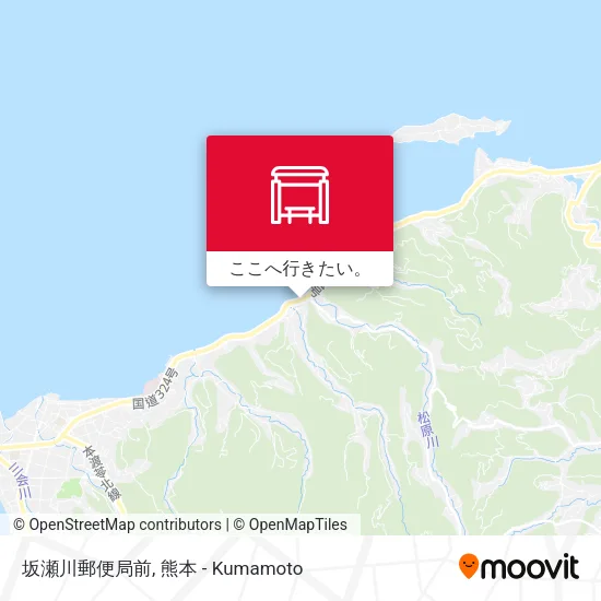 坂瀬川郵便局前地図