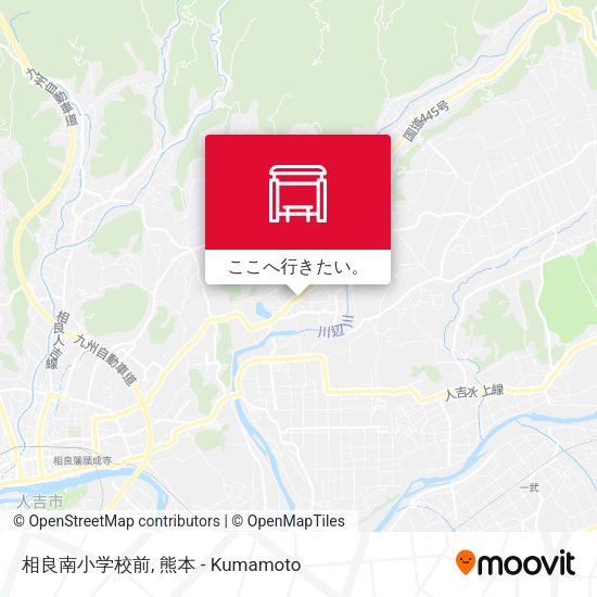 相良南小学校前地図