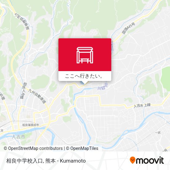 相良中学校入口地図