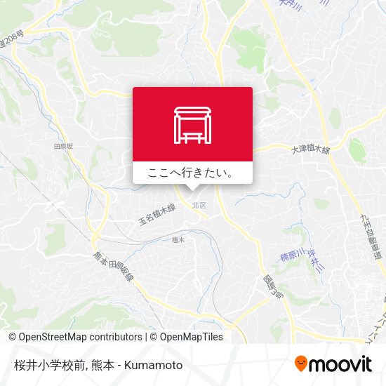 桜井小学校前地図
