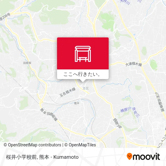 桜井小学校前地図