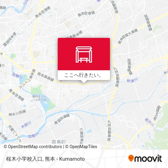 桜木小学校入口地図