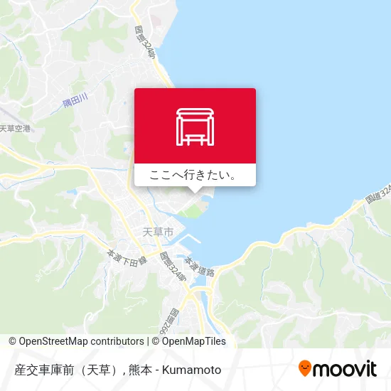 産交車庫前（天草）地図
