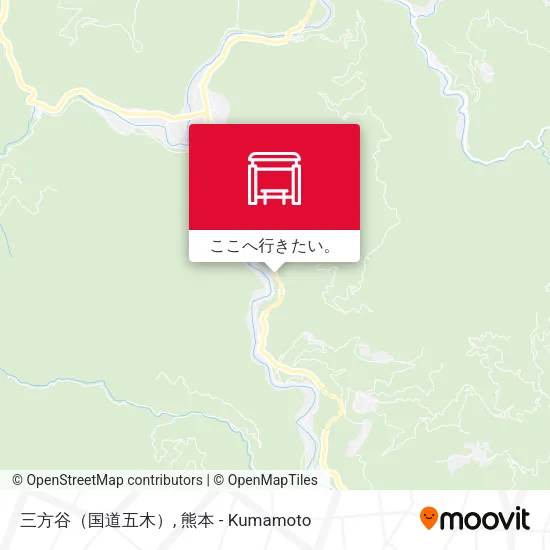 三方谷（国道五木）地図