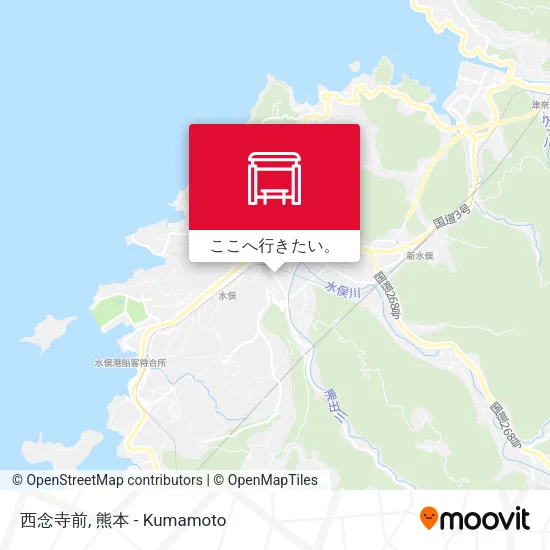 西念寺前地図
