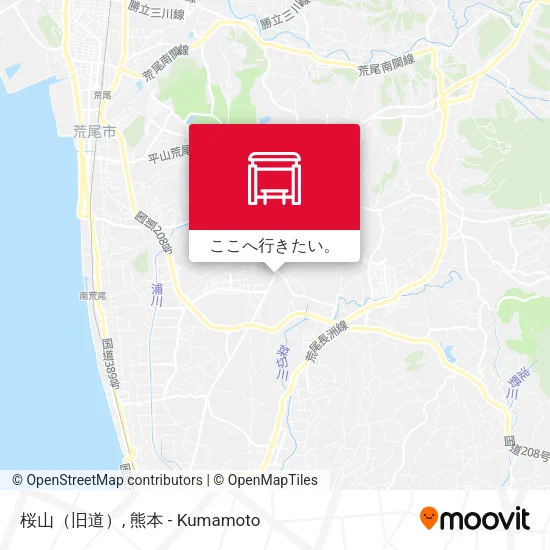 桜山（旧道）地図