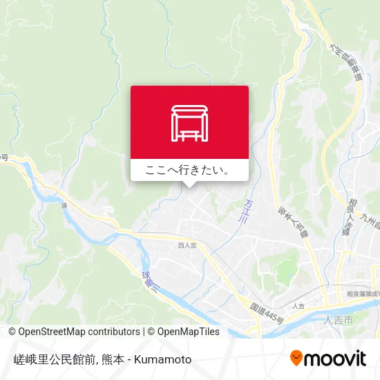 嵯峨里公民館前地図