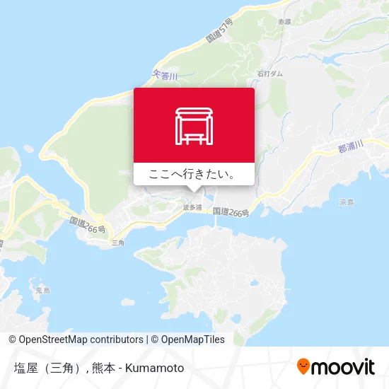 塩屋（三角）地図