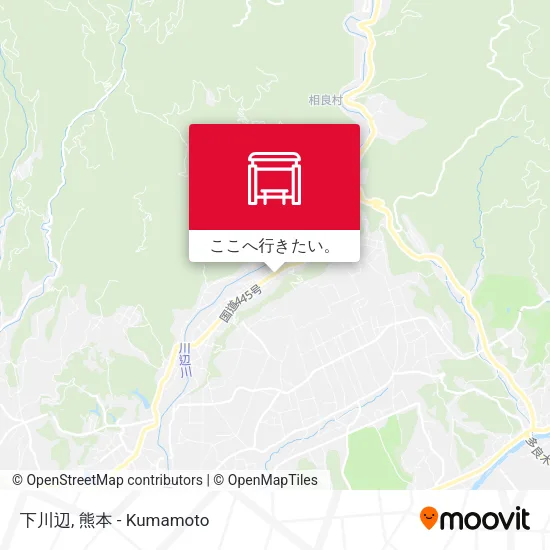 下川辺地図