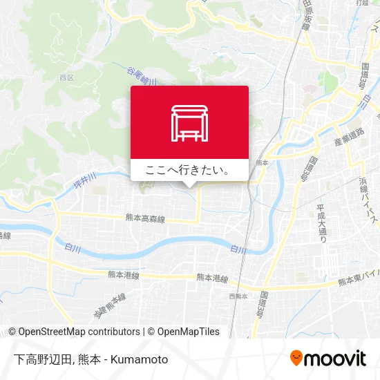 下高野辺田地図