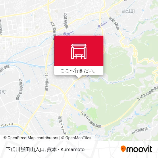 下砥川飯田山入口地図