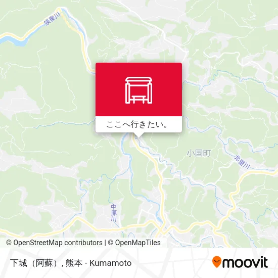下城（阿蘇）地図