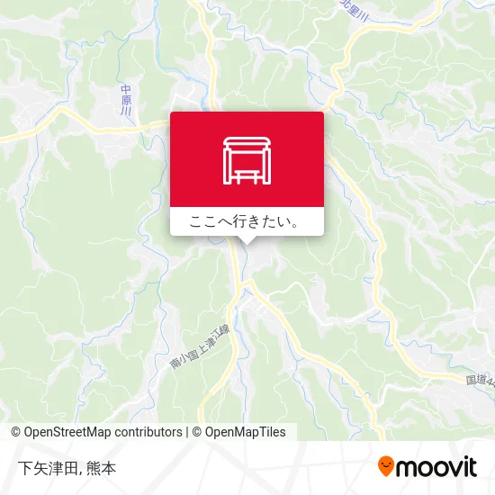 下矢津田地図