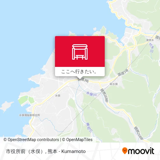 市役所前（水俣）地図