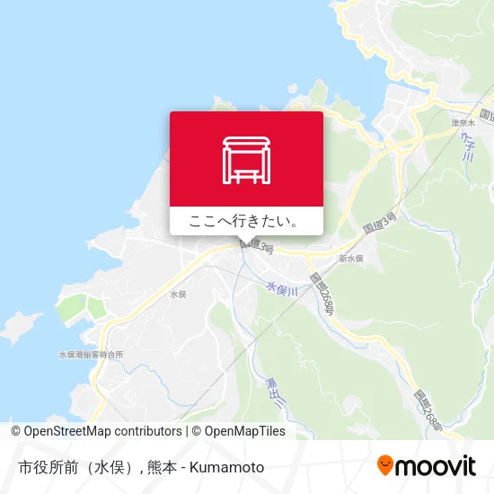 市役所前（水俣）地図