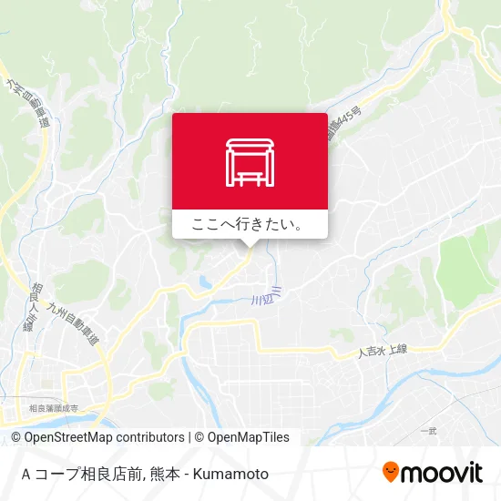 Ａコープ相良店前地図