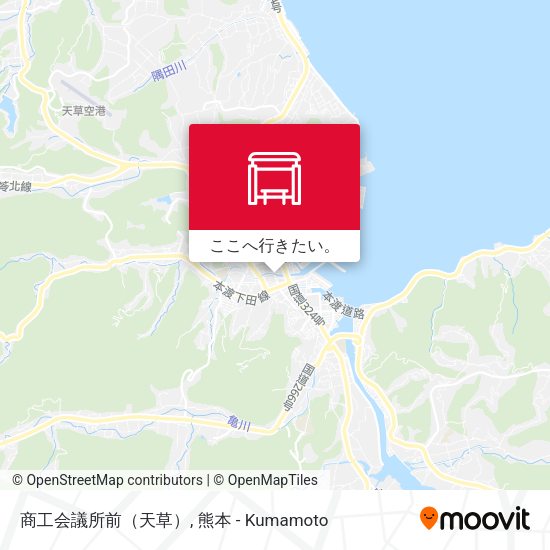 商工会議所前（天草）地図