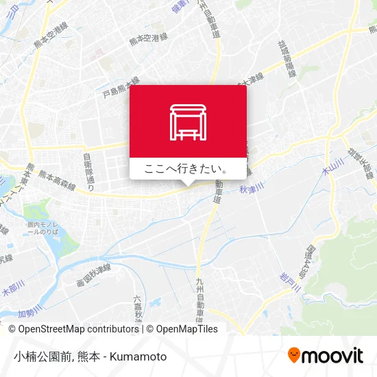 小楠公園前地図