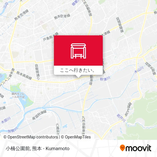 小楠公園前地図