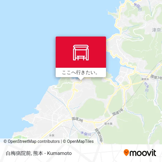 白梅病院前地図