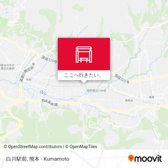 白川駅前地図
