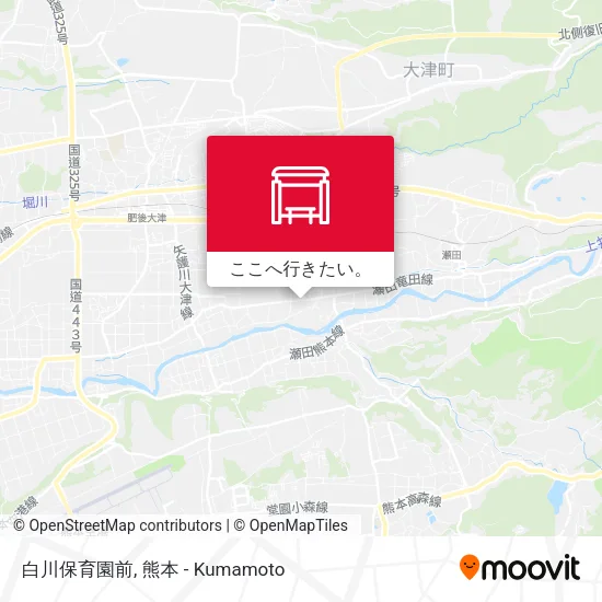 白川保育園前地図