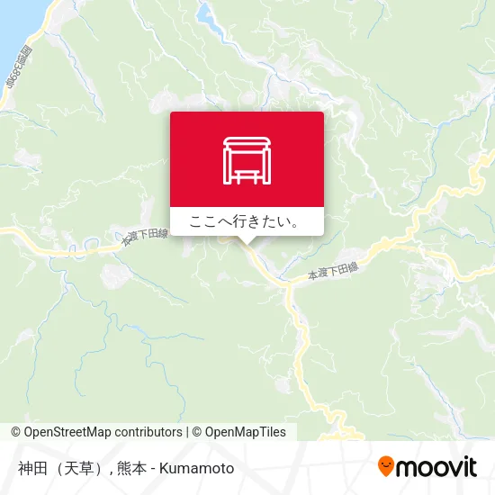 神田（天草）地図